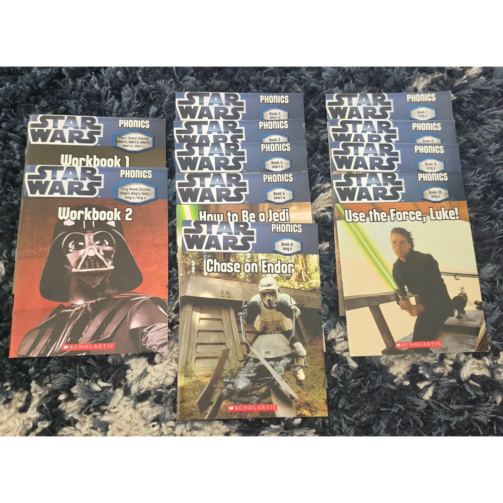 Scholastic Star Wars Phonics Book Lot: Pack 1 & Pack 2